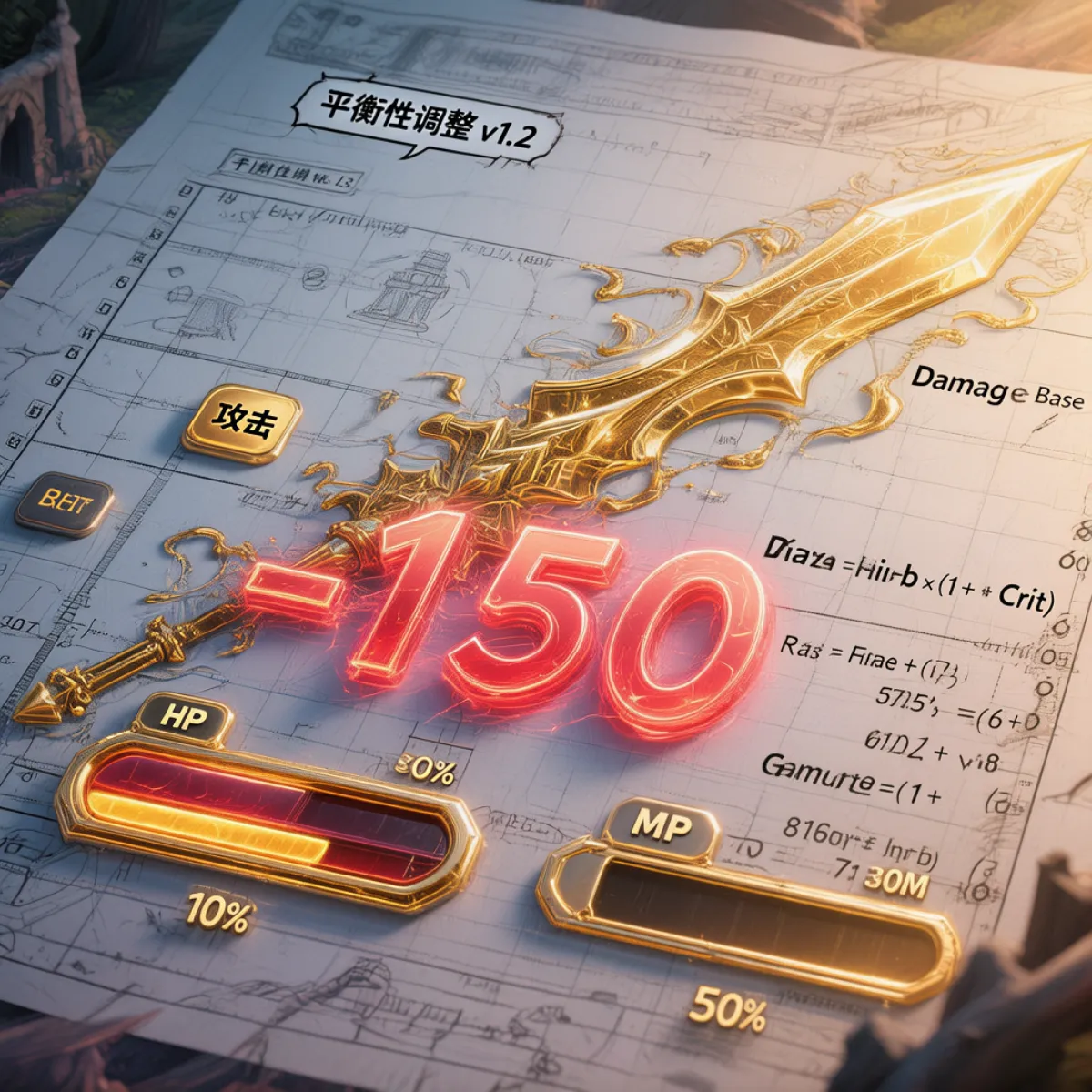 O计划战斗数值系统设计：从零搭建游戏数值框架